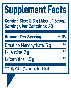 NativePath Native Creatine Supplement Facts