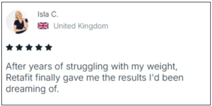 RetaFit UK Customer Reviews