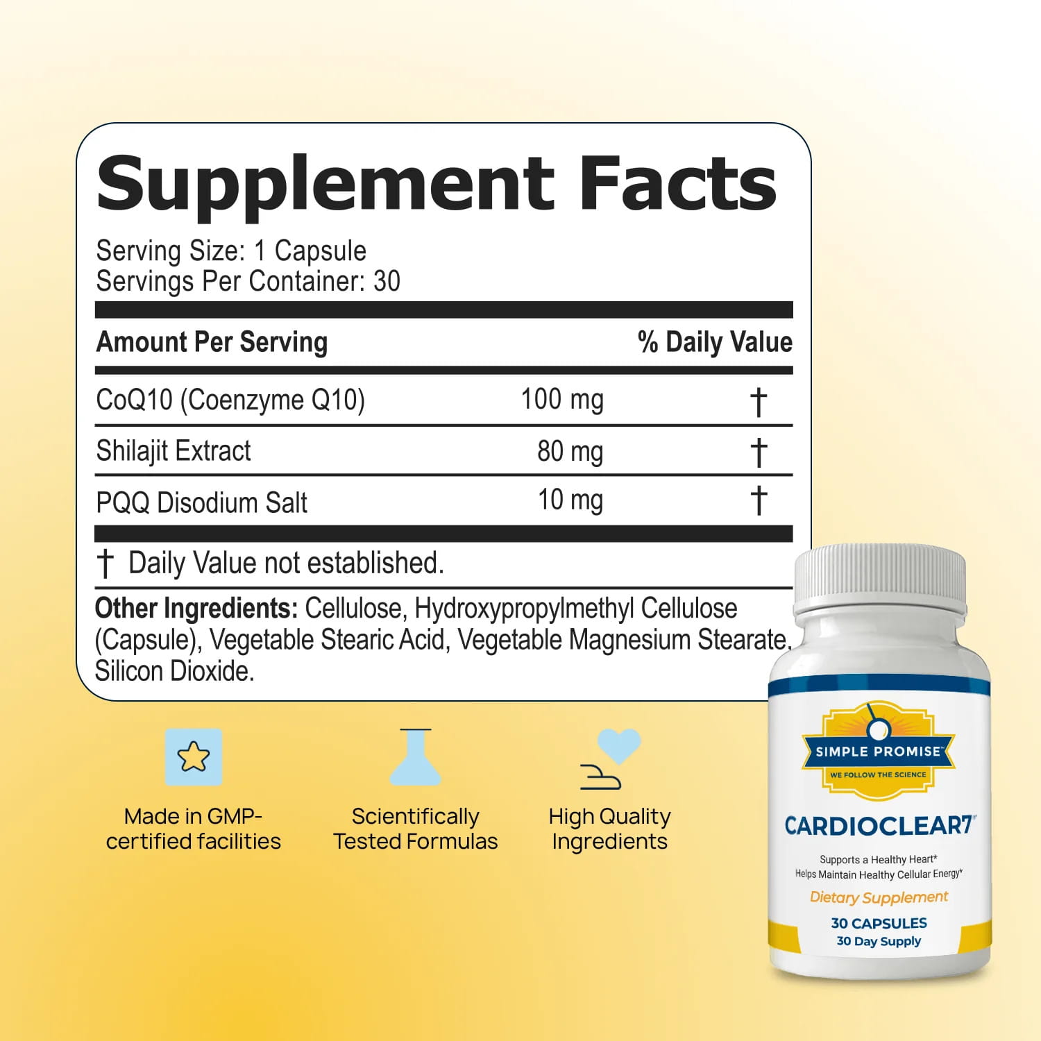 Cardio Clear 7-Supplement Facts 