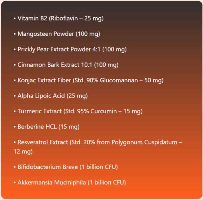 ExiTide Ingredients