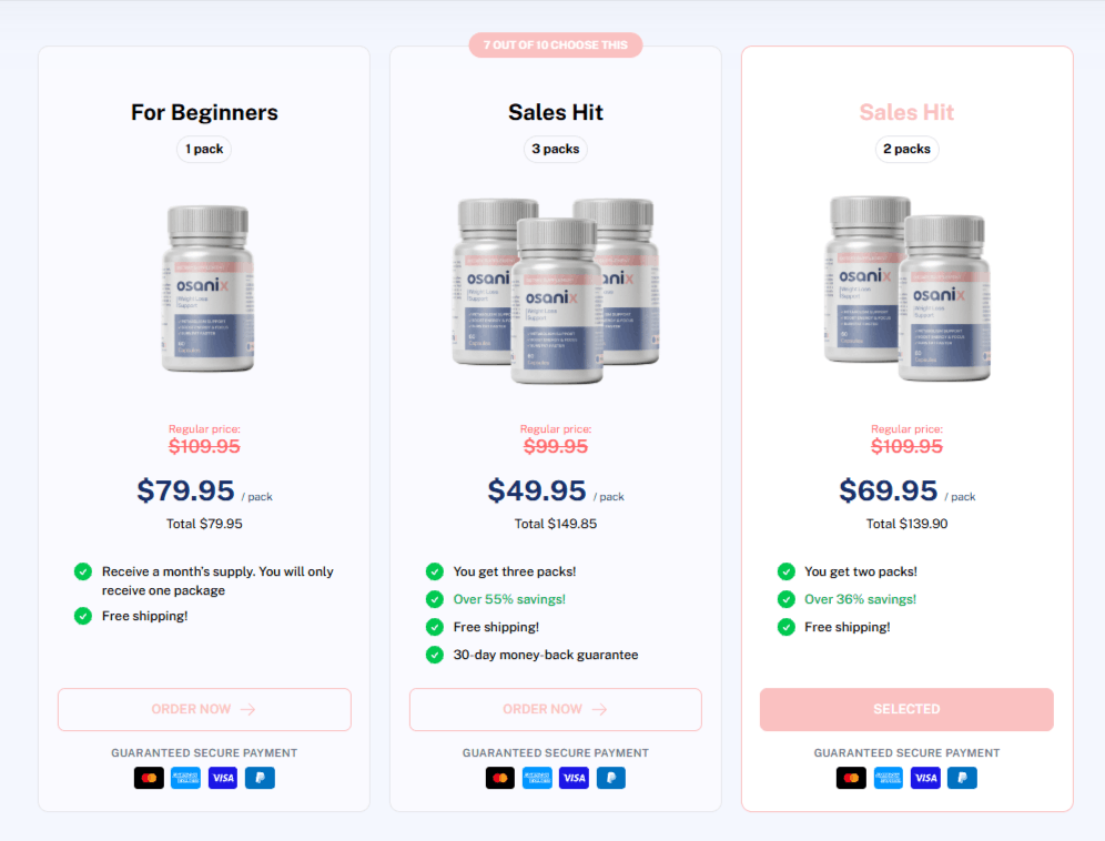 Osanix Pricing Details