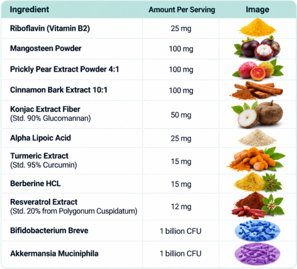 Trimoryn Ingredients