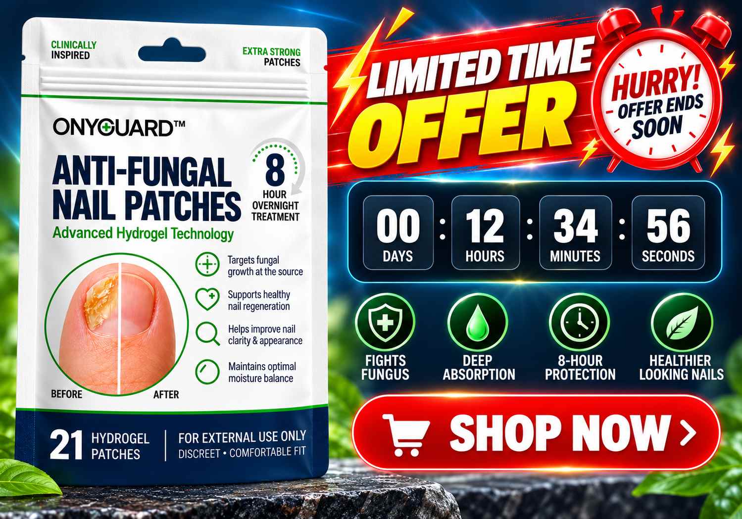 Limited-Time OnyGuard Antifungal Nail Patch Offer