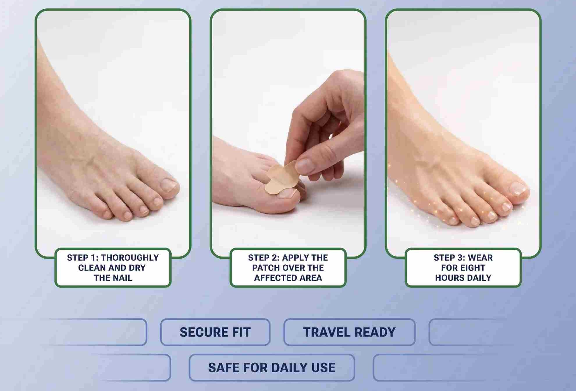 OnyGuard Anti-Fungal Nail Patches - How To Use