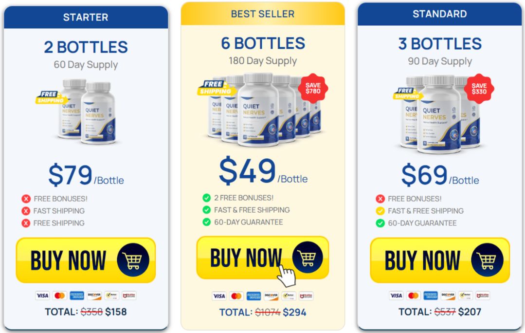 Quiet Nerves Pricing